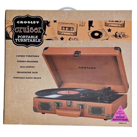 Crosley Cruiser Portable Turntable 3 Speed Urban Outfitters Exclusive Vinyl LP - Picture 7 of 7